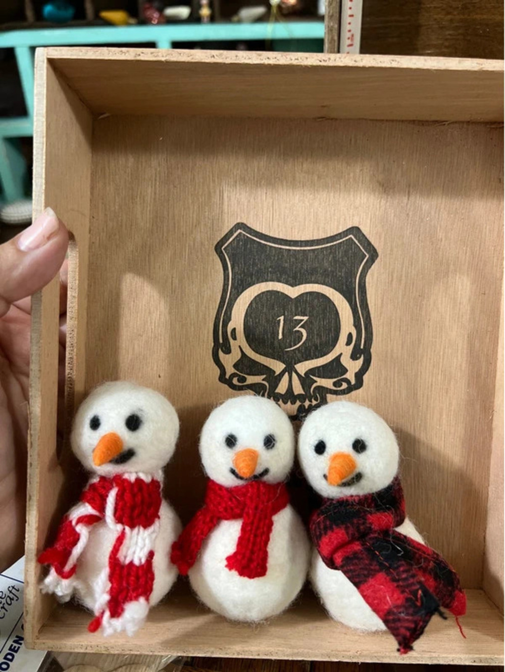 3 Felt Snowman